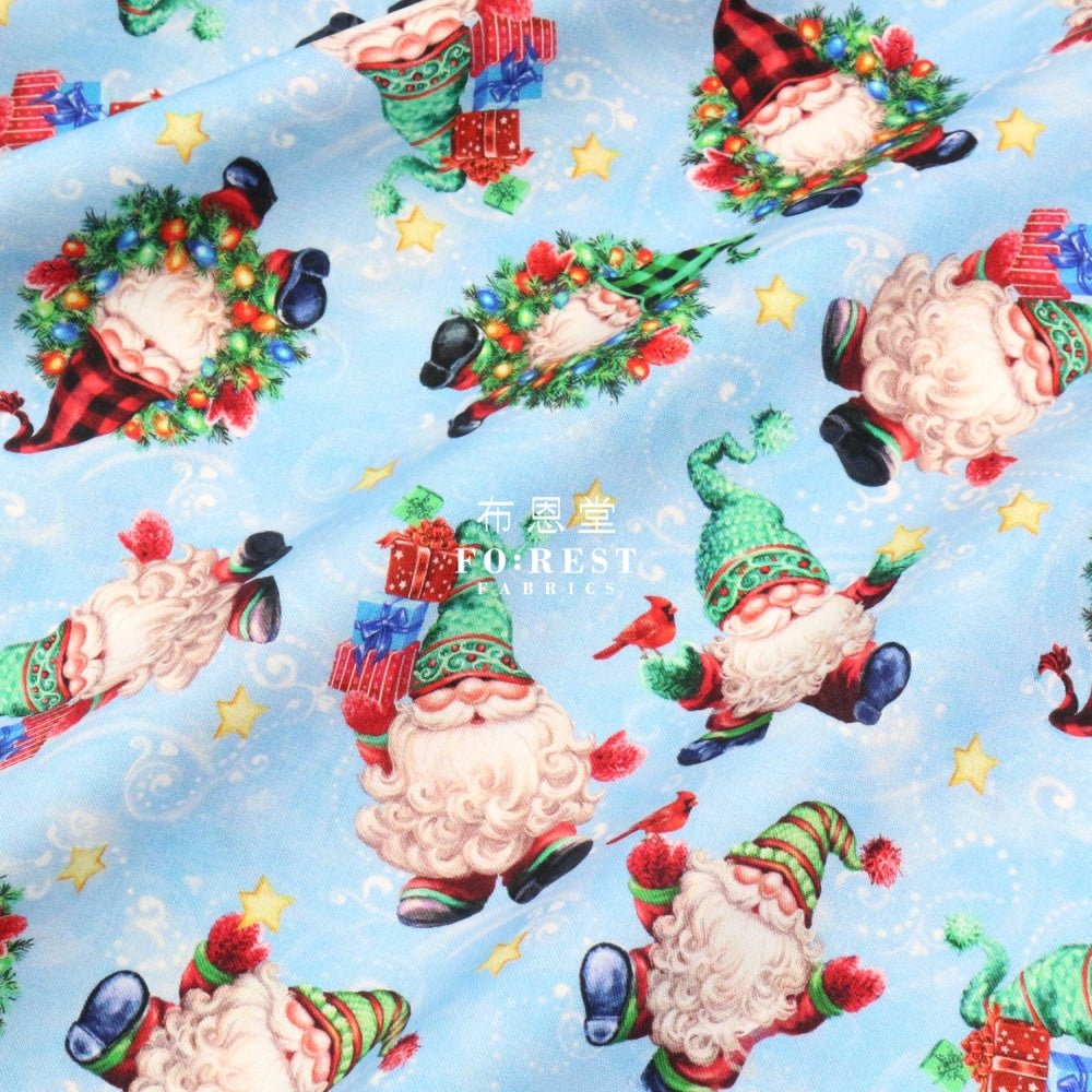 cotton - Christmas Gnomes fabric - FO:REST Fabric 布恩堂Liberty fabrictana lawnjapanese fabricykk zipper