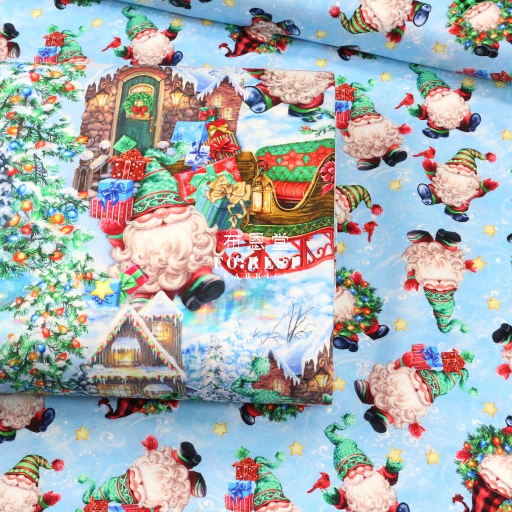 cotton - Christmas Gnomes fabric - FO:REST Fabric 布恩堂Liberty fabrictana lawnjapanese fabricykk zipper