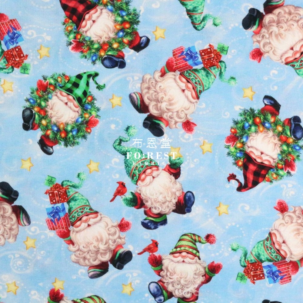 cotton - Christmas Gnomes fabric - FO:REST Fabric 布恩堂Liberty fabrictana lawnjapanese fabricykk zipper