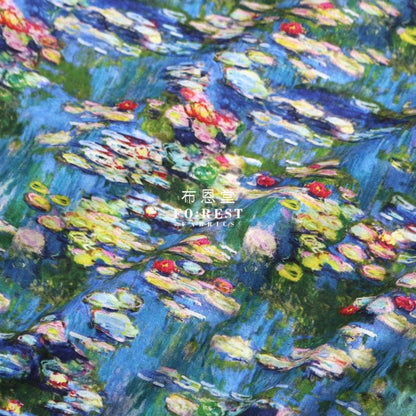 cotton - Claude Monet Water Lilies fabric - FO:REST Fabric 布恩堂Liberty fabrictana lawnjapanese fabricykk zipper