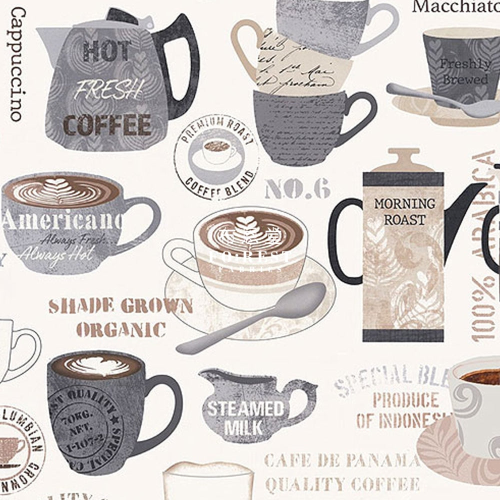 Cotton - Coffee Cup Fabric