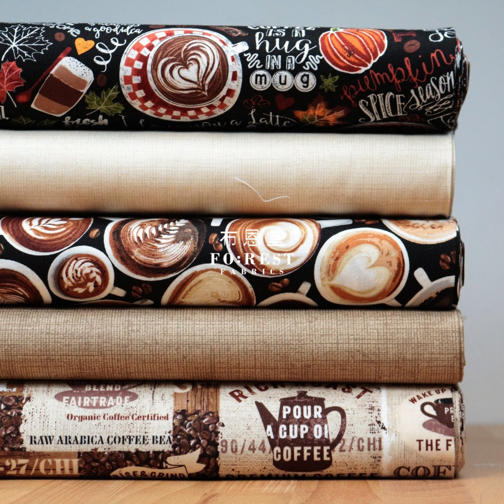 Cotton - Coffee Time Fabric