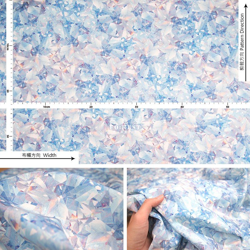 cotton - colour of Diamond fabric - FO:REST Fabric 布恩堂Liberty fabrictana lawnjapanese fabricykk zipper