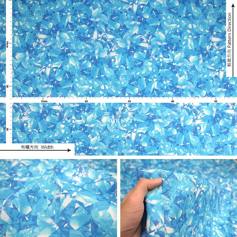 cotton - colour of Diamond fabric - FO:REST Fabric 布恩堂Liberty fabrictana lawnjapanese fabricykk zipper