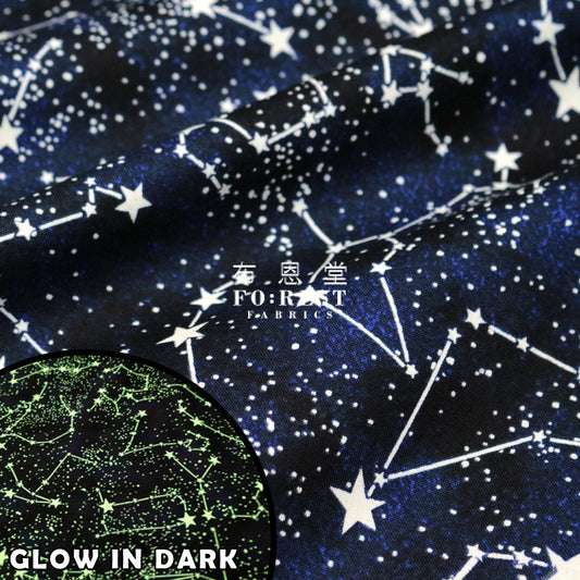 Cotton - Constellation Fabric (Glow In Dark)