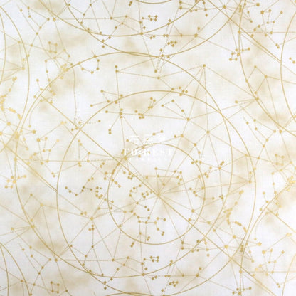 cotton - Constellations in Milky Metallic fabric - FO:REST Fabric 布恩堂Liberty fabrictana lawnjapanese fabricykk zipper