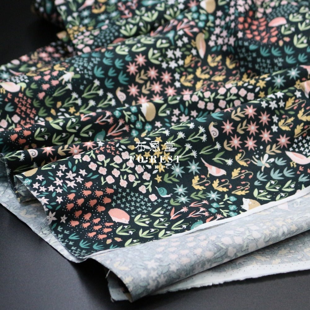 cotton - critters and fairies fabric - FO:REST Fabric 布恩堂Liberty fabrictana lawnjapanese fabricykk zipper