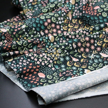cotton - critters and fairies fabric - FO:REST Fabric 布恩堂Liberty fabrictana lawnjapanese fabricykk zipper