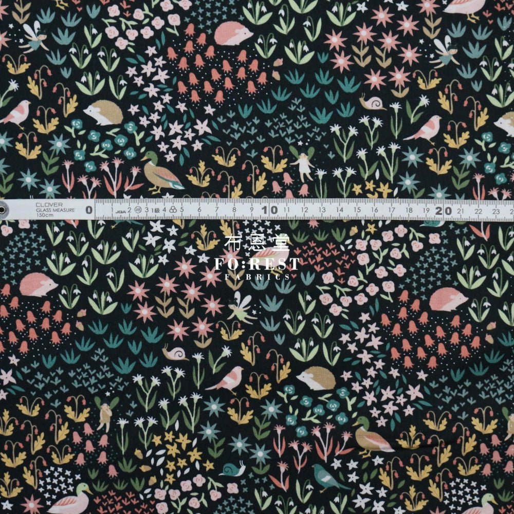 cotton - critters and fairies fabric - FO:REST Fabric 布恩堂Liberty fabrictana lawnjapanese fabricykk zipper