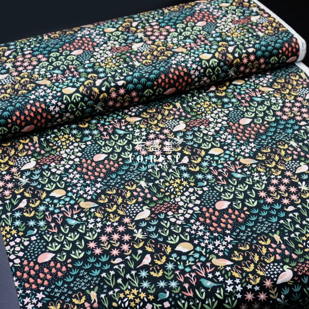 cotton - critters and fairies fabric - FO:REST Fabric 布恩堂Liberty fabrictana lawnjapanese fabricykk zipper