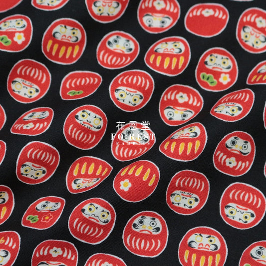 Cotton - Daruma Fabric Black Cotton