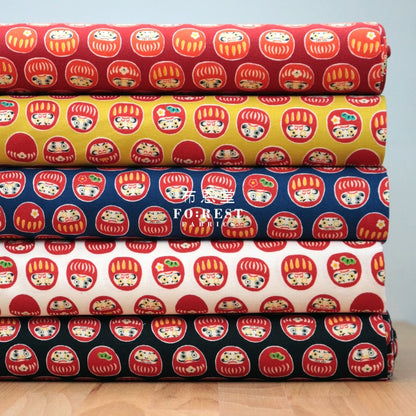 Cotton - Daruma Fabric Black Cotton