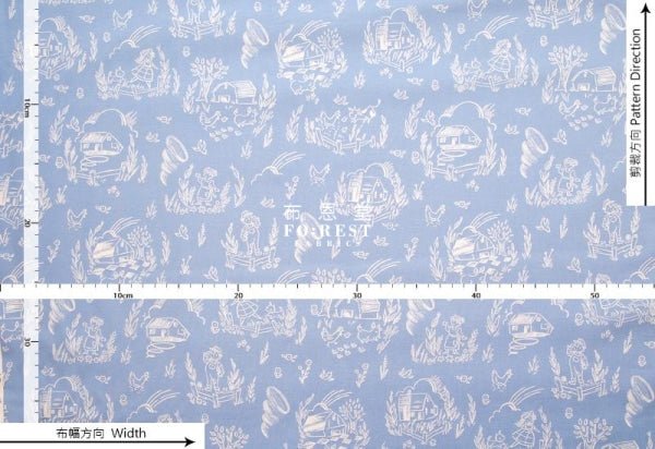 cotton - Dorothys Journey Wildflowers Mint fabric - FO:REST Fabric 布恩堂Liberty fabrictana lawnjapanese fabricykk zipper