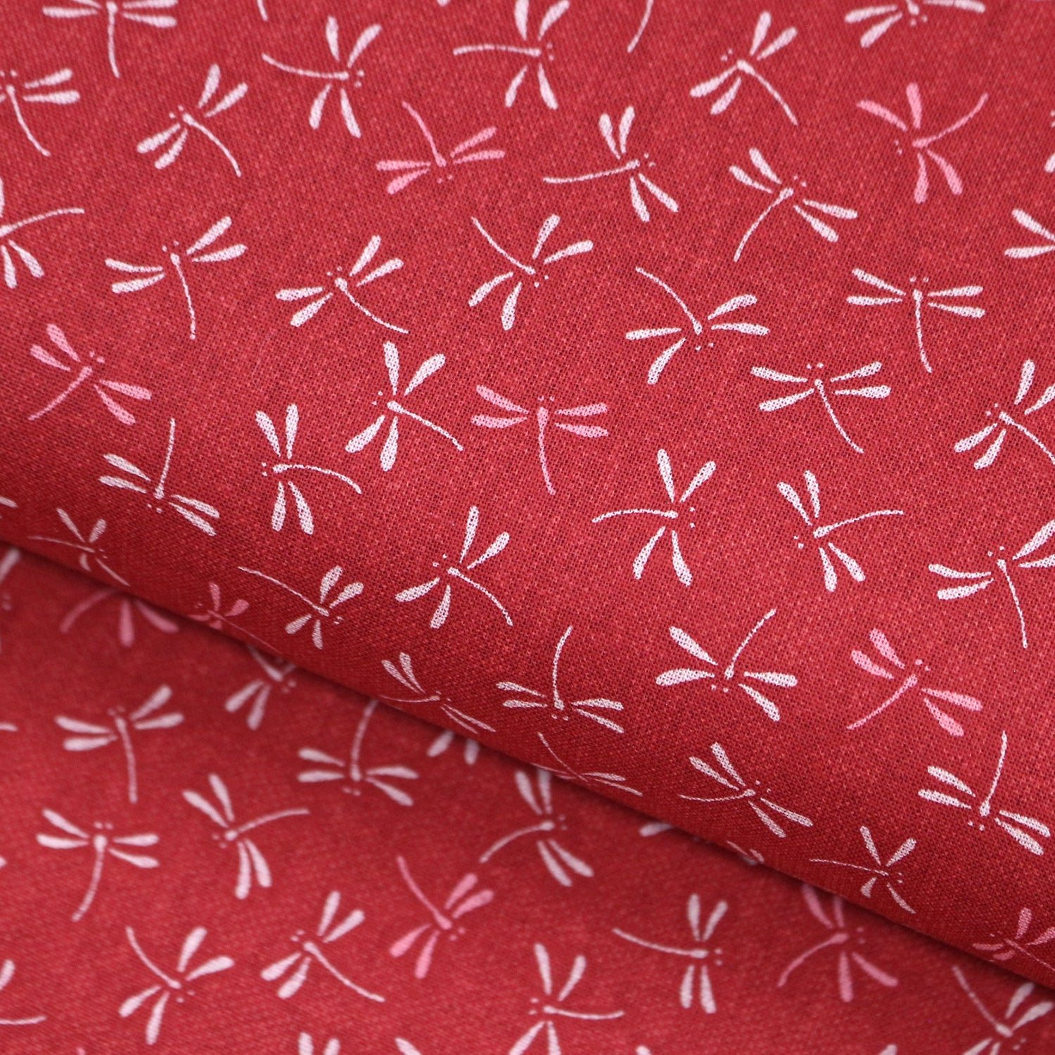 cotton - Dragonfly Red fabric - FO:REST Fabric 布恩堂Liberty fabrictana lawnjapanese fabricykk zipper