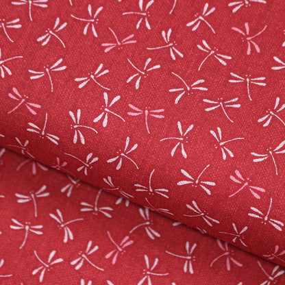cotton - Dragonfly Red fabric - FO:REST Fabric 布恩堂Liberty fabrictana lawnjapanese fabricykk zipper