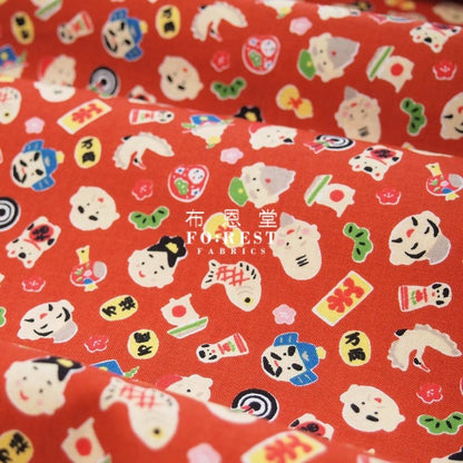 cotton - Eight Immortals treasure 八仙寶物 fabric - FO:REST Fabric 布恩堂Liberty fabrictana lawnjapanese fabricykk zipper