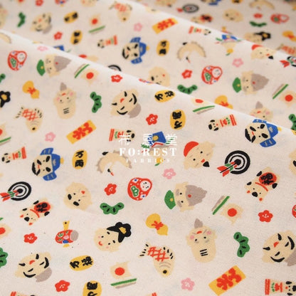 cotton - Eight Immortals treasure 八仙寶物 fabric - FO:REST Fabric 布恩堂Liberty fabrictana lawnjapanese fabricykk zipper