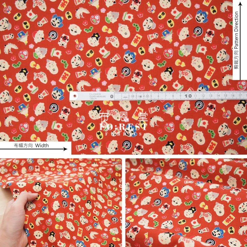 cotton - Eight Immortals treasure 八仙寶物 fabric - FO:REST Fabric 布恩堂Liberty fabrictana lawnjapanese fabricykk zipper