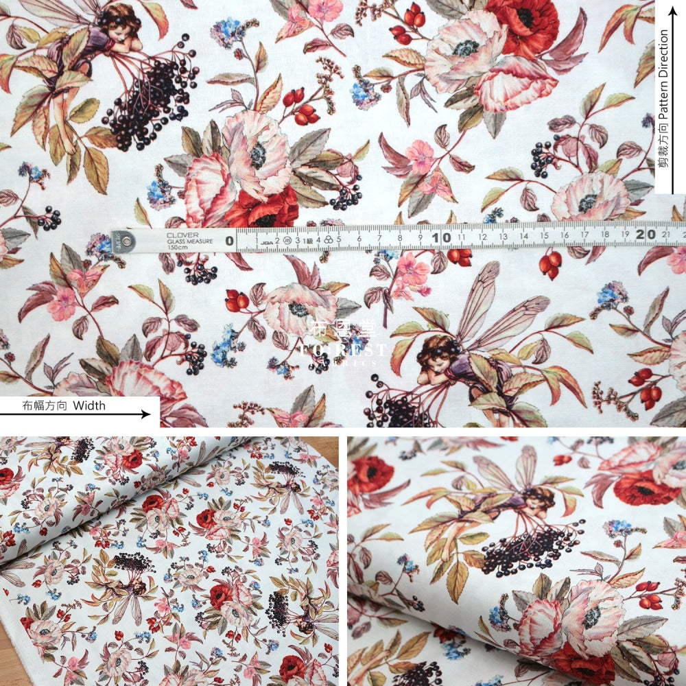 Cotton - Elderberry Flower Fairies Fabric