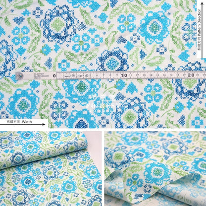 cotton - Embroidery Belle Fabric C - FO:REST Fabric 布恩堂Liberty fabrictana lawnjapanese fabricykk zipper