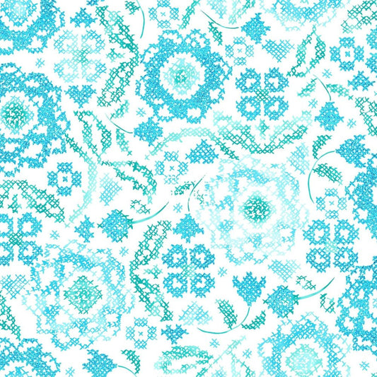 cotton - Embroidery Belle Fabric LT - FO:REST Fabric 布恩堂Liberty fabrictana lawnjapanese fabricykk zipper