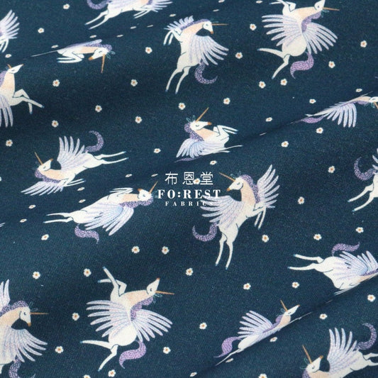 cotton - Enchanted Unicorn spellbound fabric - FO:REST Fabric 布恩堂Liberty fabrictana lawnjapanese fabricykk zipper