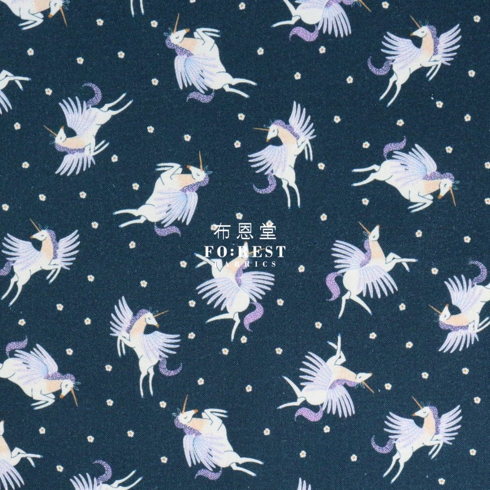cotton - Enchanted Unicorn spellbound fabric - FO:REST Fabric 布恩堂Liberty fabrictana lawnjapanese fabricykk zipper