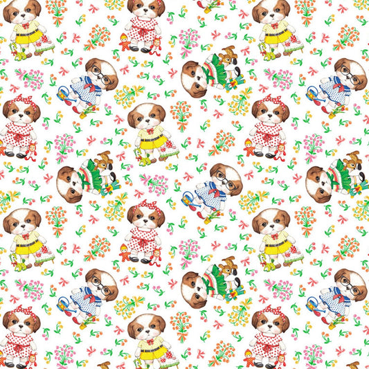 cotton - Encore 2 Dog Fabric - FO:REST Fabric 布恩堂Liberty fabrictana lawnjapanese fabricykk zipper