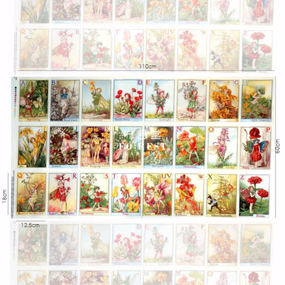 Cotton - Fairies Alphabet Panel Fabric