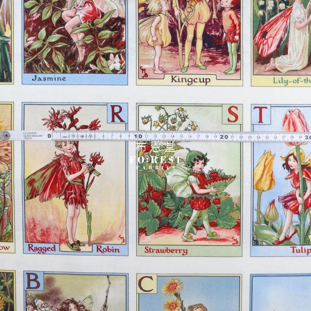 cotton - Fairies ALPHABET PANEL fabric - FO:REST Fabric 布恩堂Liberty fabrictana lawnjapanese fabricykk zipper