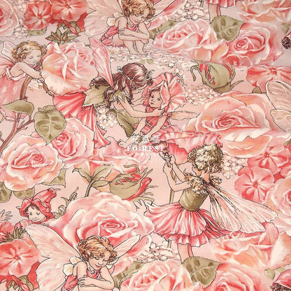 cotton - Fairy Rose Fairies fabric - FO:REST Fabric 布恩堂Liberty fabrictana lawnjapanese fabricykk zipper