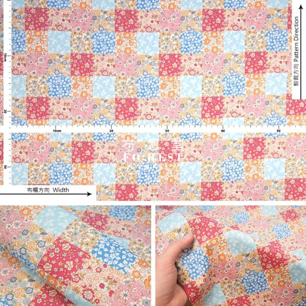 cotton - Flower Garden fabric - forest-fabric