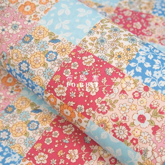 cotton - Flower Garden fabric - forest-fabric