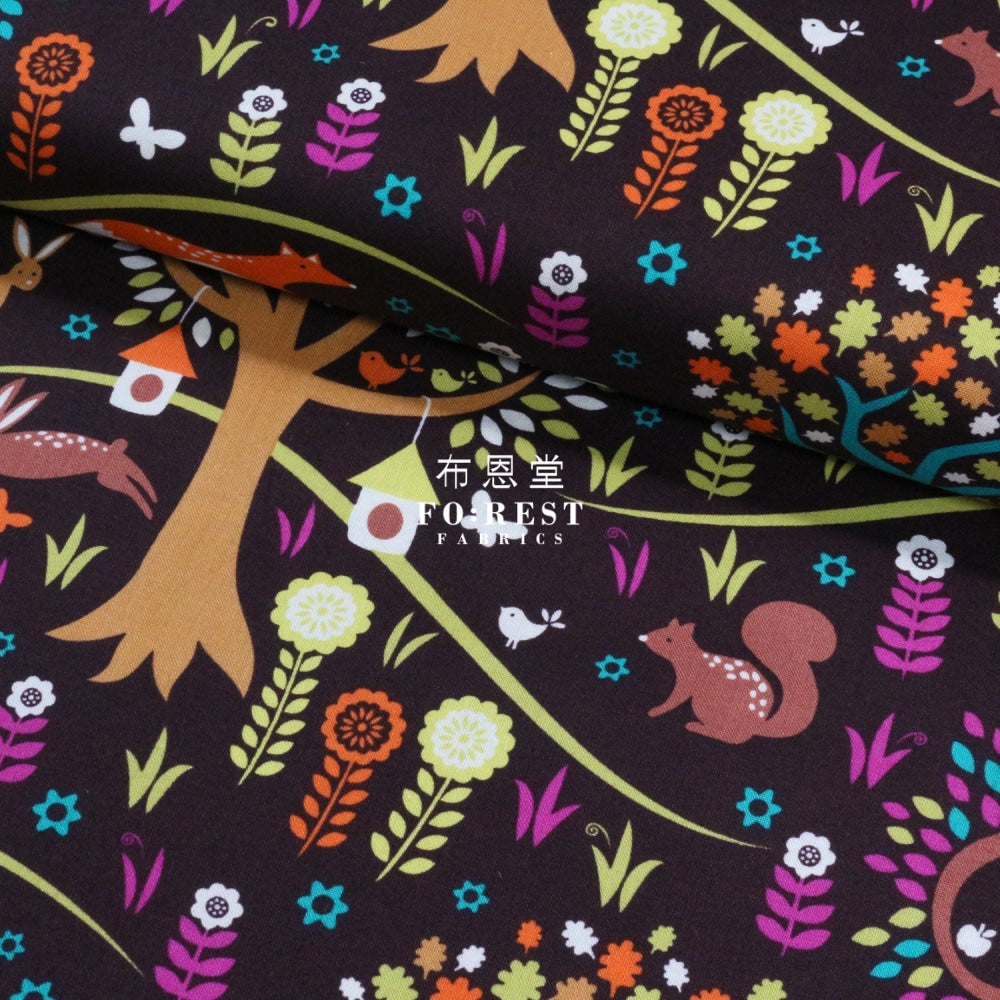 Cotton - Forest Habitat Fabric
