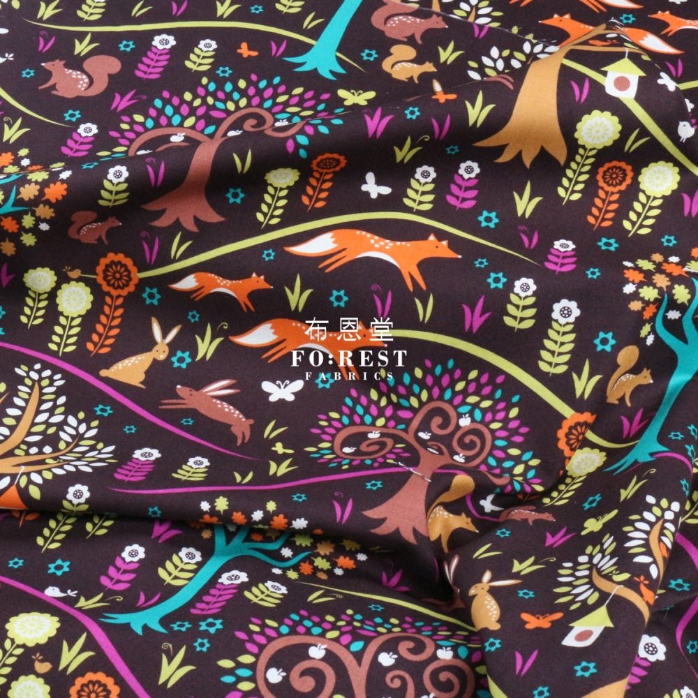 cotton - Forest habitat fabric - FO:REST Fabric 布恩堂Liberty fabrictana lawnjapanese fabricykk zipper