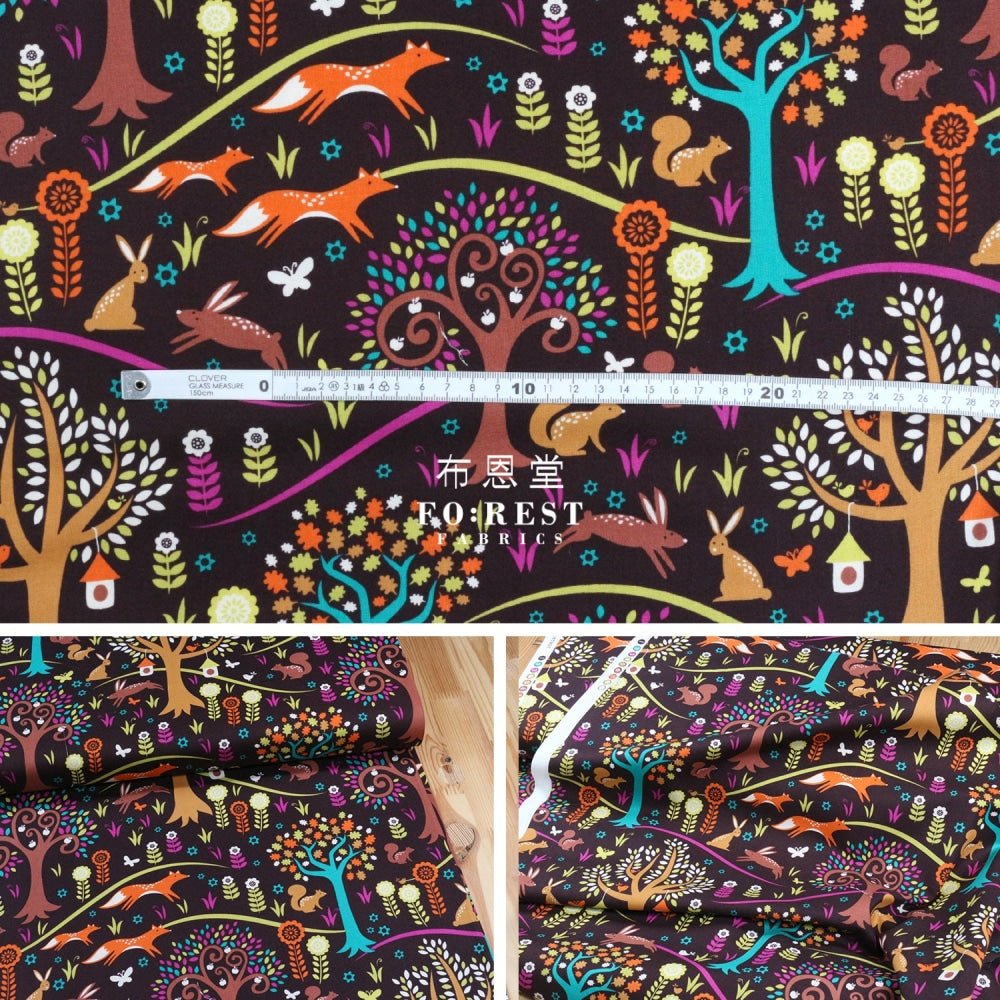 cotton - Forest habitat fabric - FO:REST Fabric 布恩堂Liberty fabrictana lawnjapanese fabricykk zipper