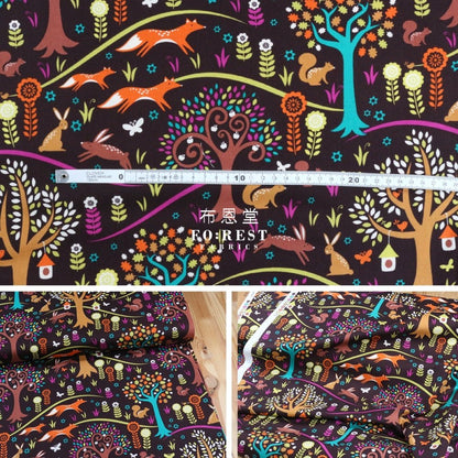 cotton - Forest habitat fabric - FO:REST Fabric 布恩堂Liberty fabrictana lawnjapanese fabricykk zipper