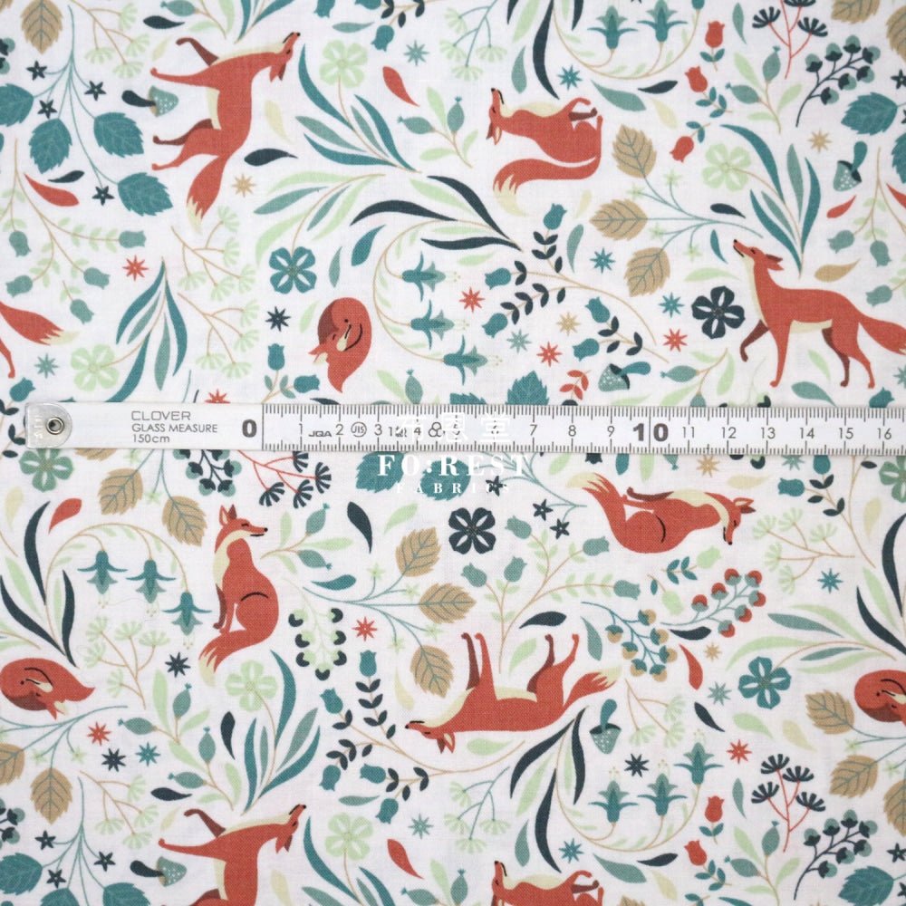 cotton - Foxy time fabric - FO:REST Fabric 布恩堂Liberty fabrictana lawnjapanese fabricykk zipper