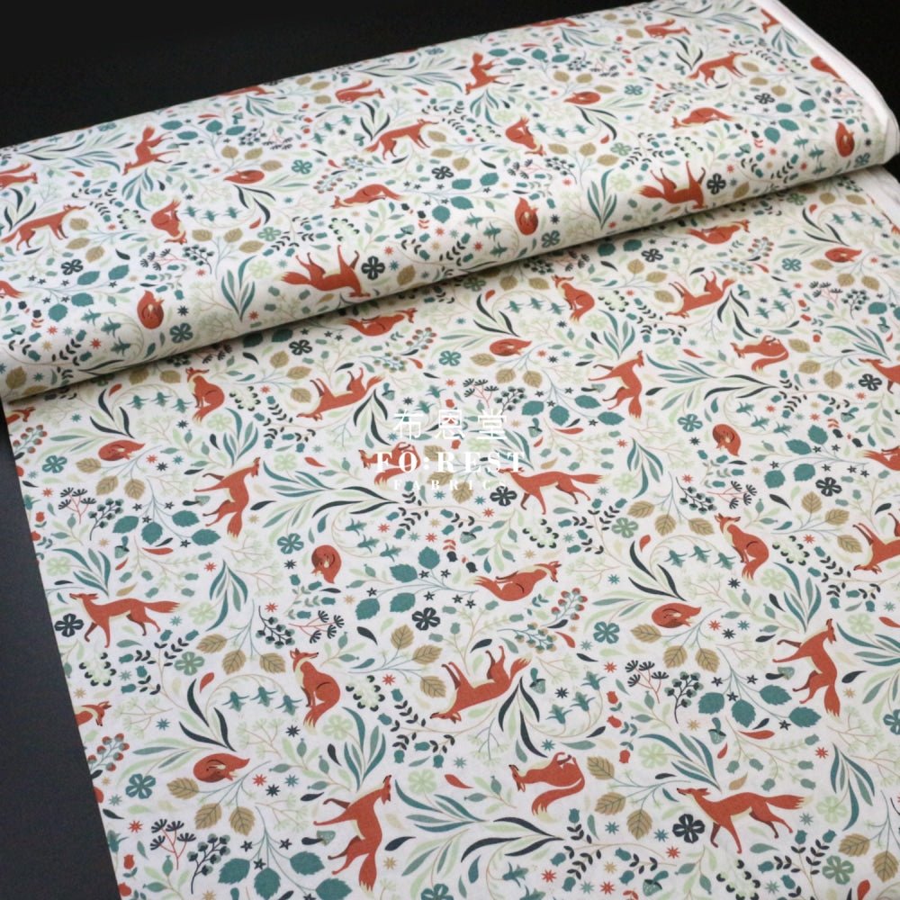 cotton - Foxy time fabric - FO:REST Fabric 布恩堂Liberty fabrictana lawnjapanese fabricykk zipper