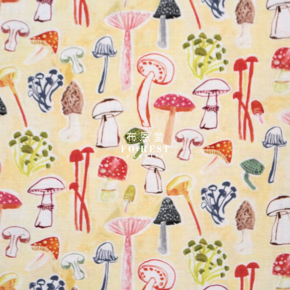 Cotton - Funghi Mushrooms Fabric