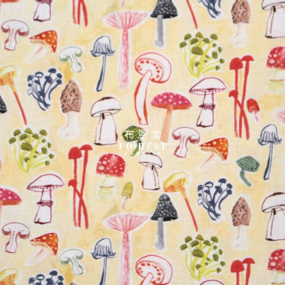 cotton - Funghi Mushrooms fabric - FO:REST Fabric 布恩堂Liberty fabrictana lawnjapanese fabricykk zipper