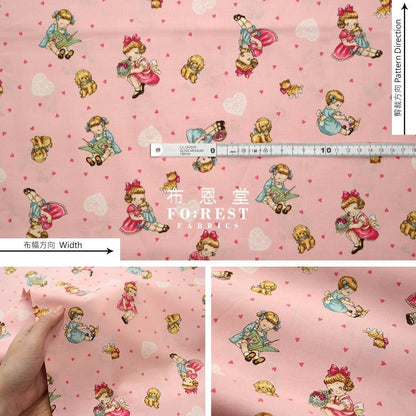 cotton - Girls and Friends fabric - FO:REST Fabric 布恩堂Liberty fabrictana lawnjapanese fabricykk zipper
