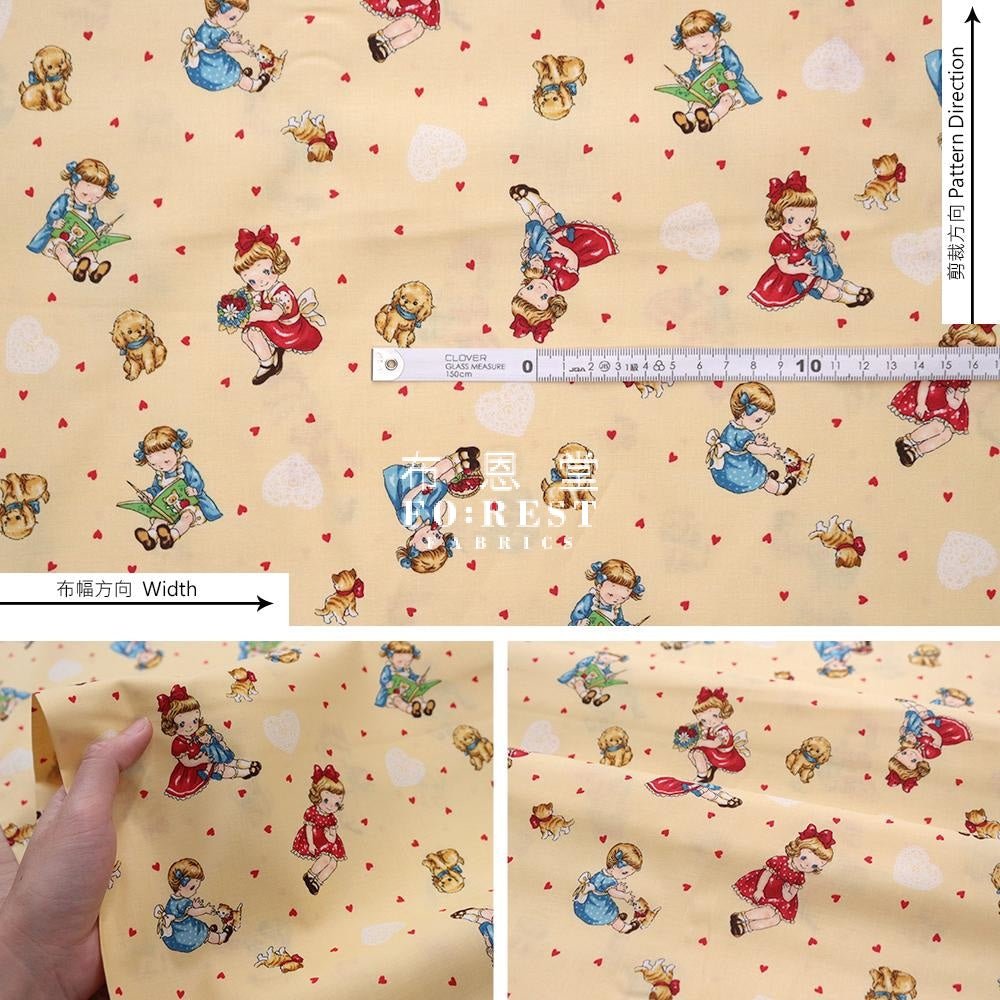 cotton - Girls and Friends fabric - FO:REST Fabric 布恩堂Liberty fabrictana lawnjapanese fabricykk zipper