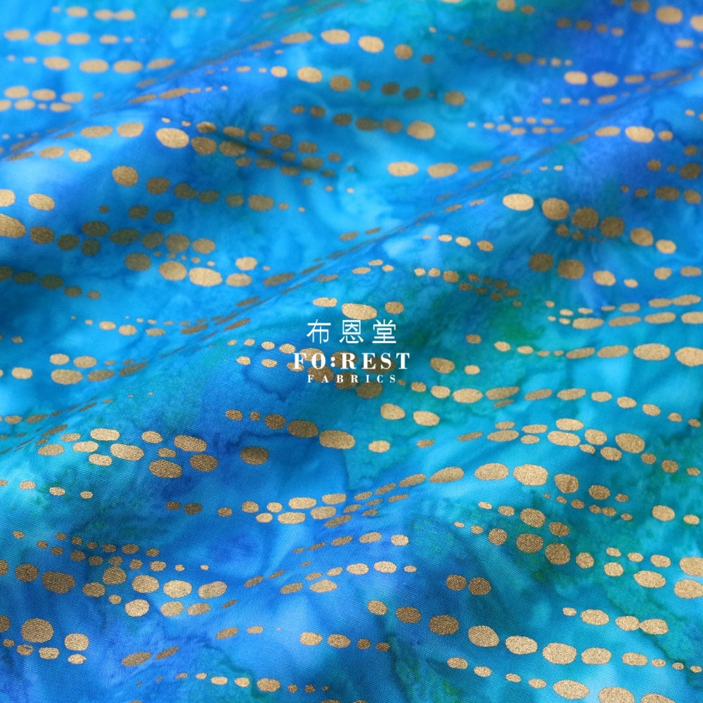 Cotton - Glimmer Batik Fabric Blue