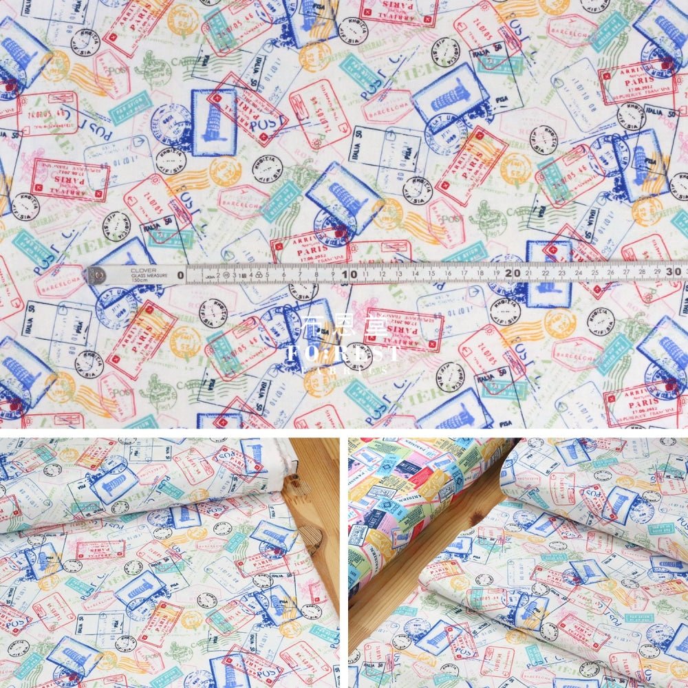 cotton - GlobeTrotter fabric - FO:REST Fabric 布恩堂Liberty fabrictana lawnjapanese fabricykk zipper