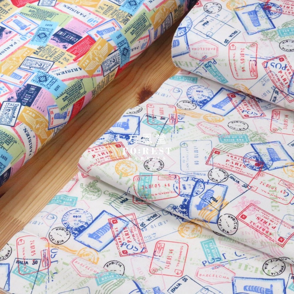 cotton - GlobeTrotter fabric - FO:REST Fabric 布恩堂Liberty fabrictana lawnjapanese fabricykk zipper