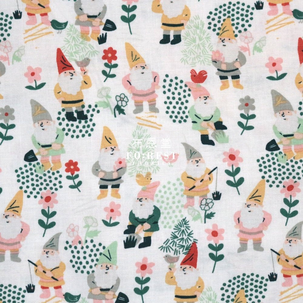 cotton - Gnomes Farmer fabric - FO:REST Fabric 布恩堂Liberty fabrictana lawnjapanese fabricykk zipper