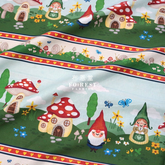 Cotton - Gnomes Garden Fabric