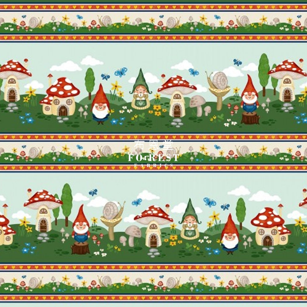 Cotton - Gnomes Garden Fabric