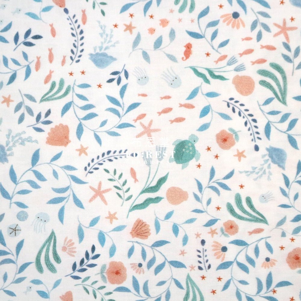 cotton - Go With the Flow fabric - FO:REST Fabric 布恩堂Liberty fabrictana lawnjapanese fabricykk zipper